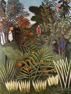 Rousseau il doganiere: Scimmie che mangiano arance